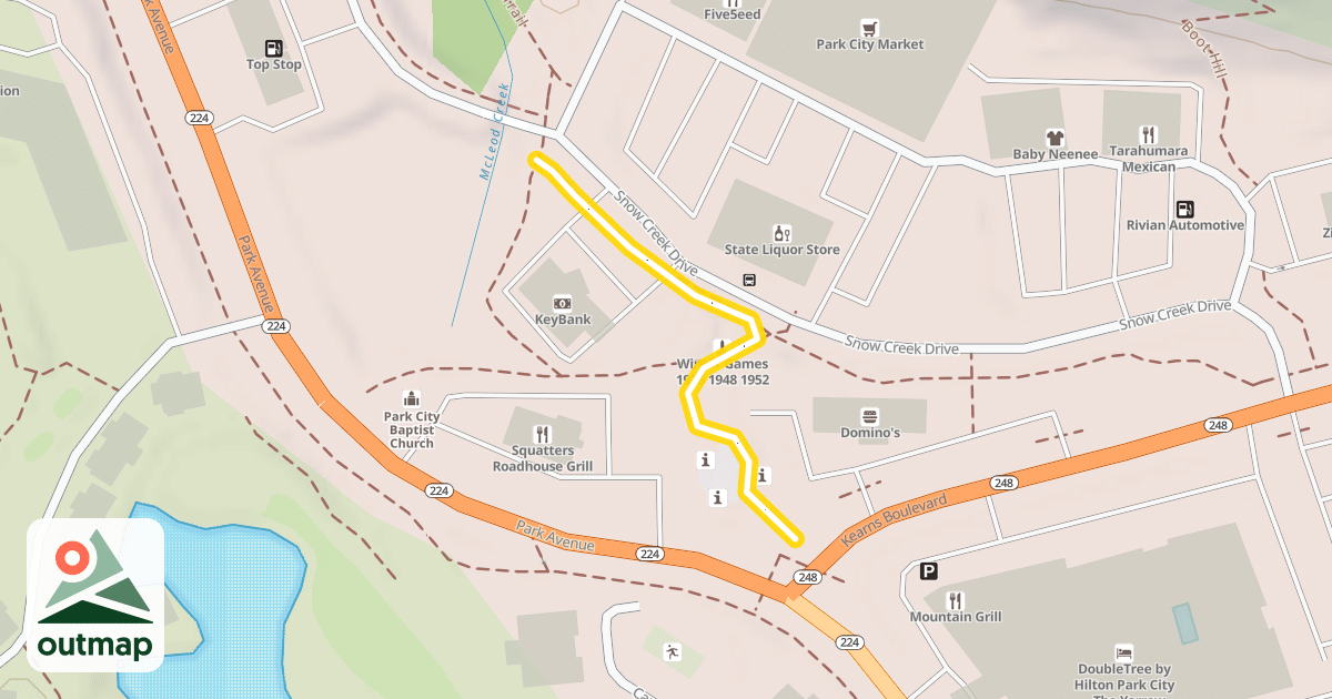 Map of Olympic Parkway Trail