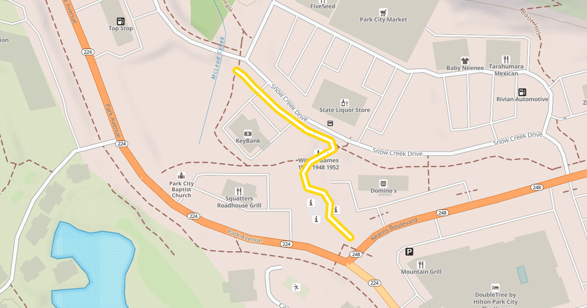 Map preview of Olympic Parkway Trail
