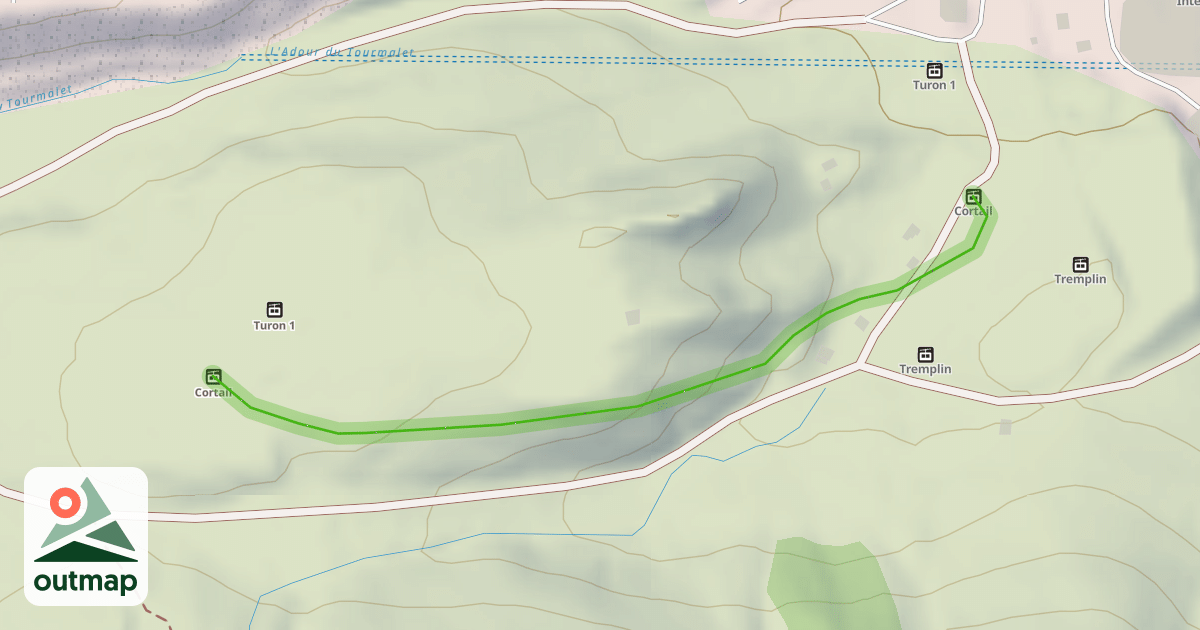 Map of Valleé des Indianes