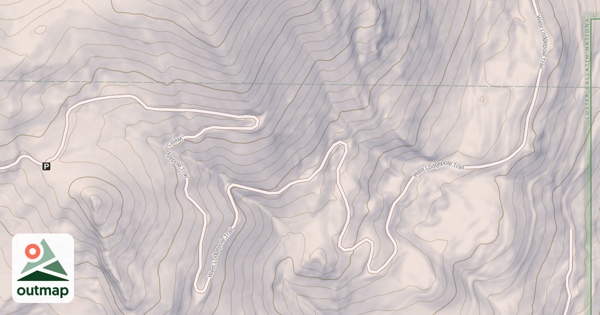 Map of West Lodgepole