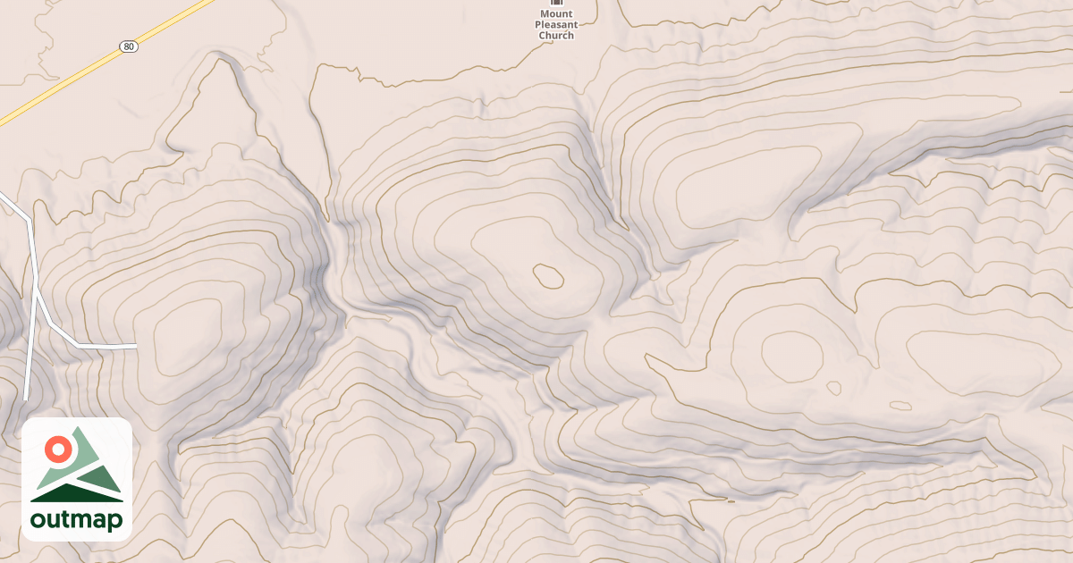 Map of NORTH DUTCH MTN