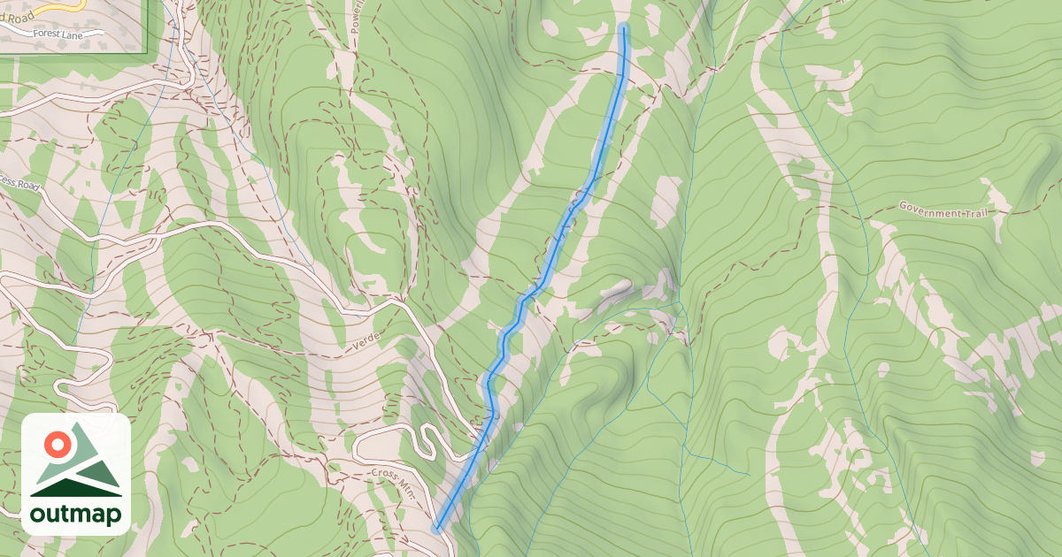 Map of Creekside (Upper)