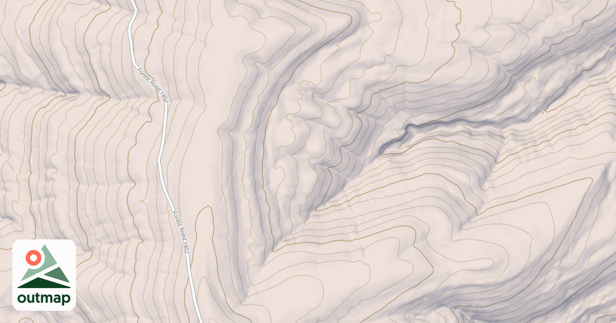 Map of USFS Motor Vehicle Use Map Roads {C2031808-C82D-4177-ACC3-98A4586B3D5A}