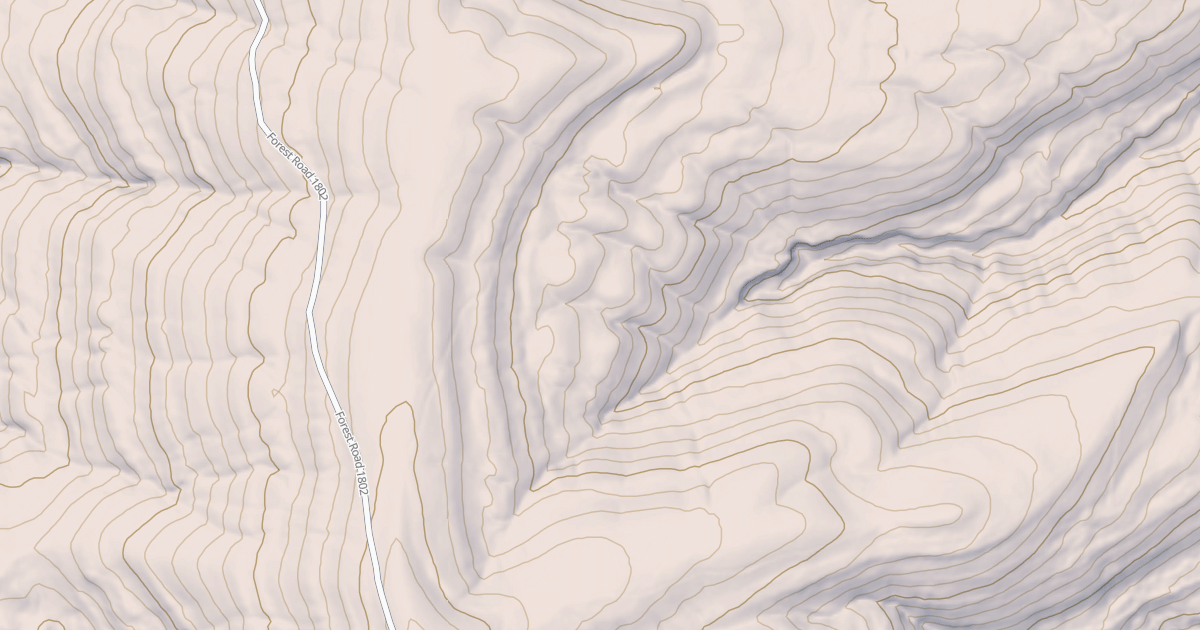 Map preview of USFS Motor Vehicle Use Map Roads {C2031808-C82D-4177-ACC3-98A4586B3D5A}