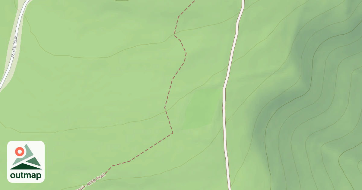 Map of Blue Knob State Park Trails
