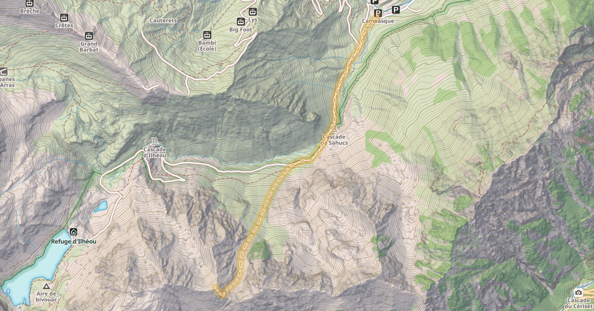 Map preview of Soum de la Yègue — Cambasque