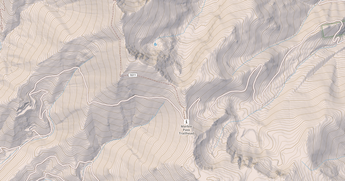 Map preview of MARBLE PASS ROAD