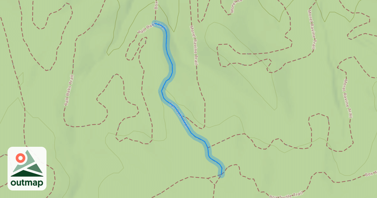 Map of Tall Oaks Trail in Chesterfield