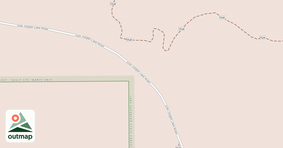 Map of Foreman Lake Motorcycle Trail