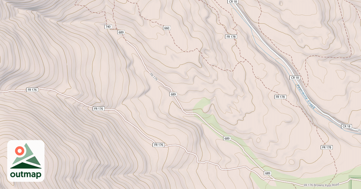 Map of HI CREEK