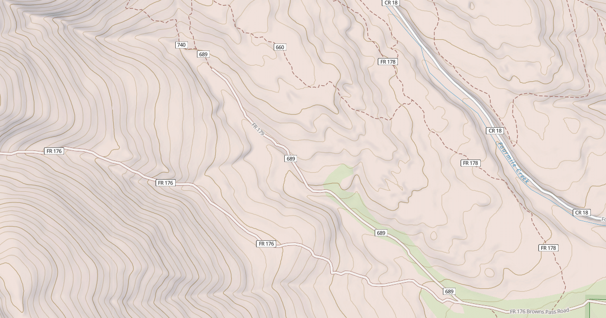 Map preview of HI CREEK