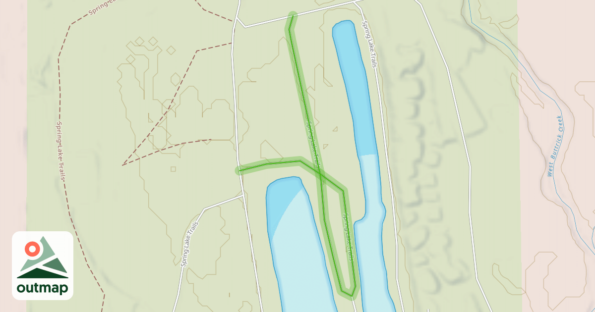 Map of Spring Lake Trails