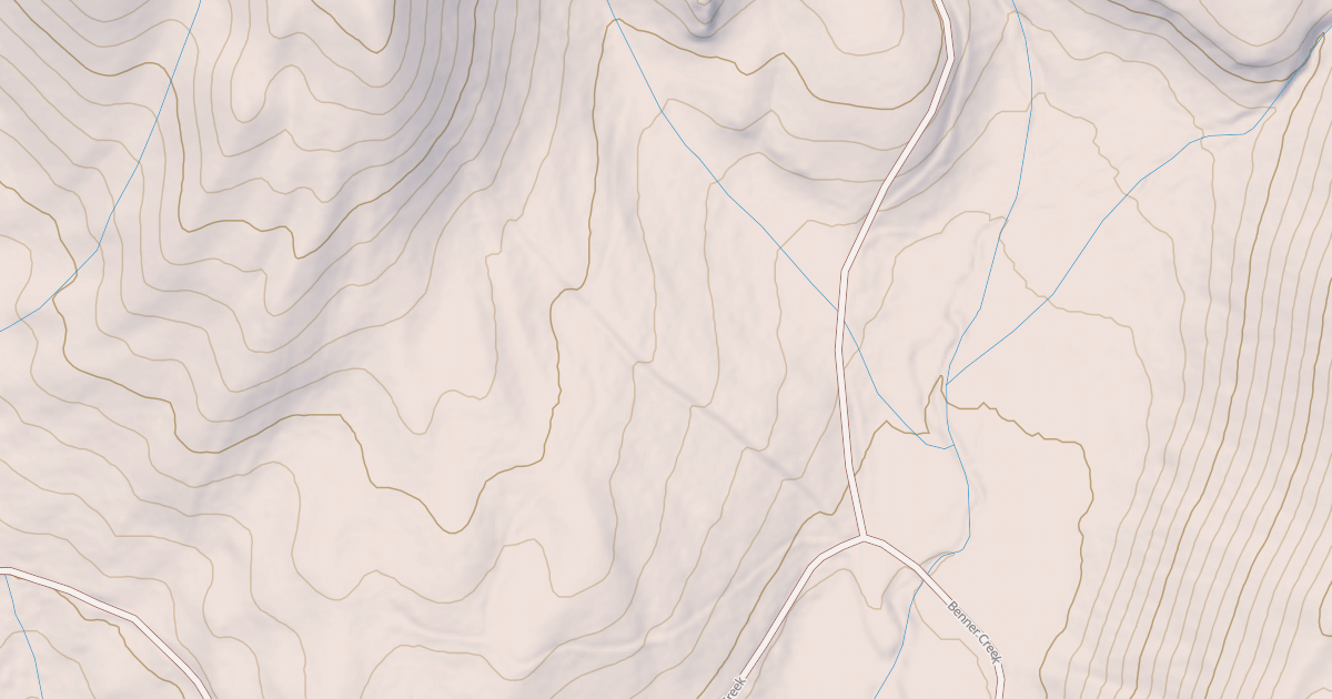 Map preview of BENNER CREEK SPUR