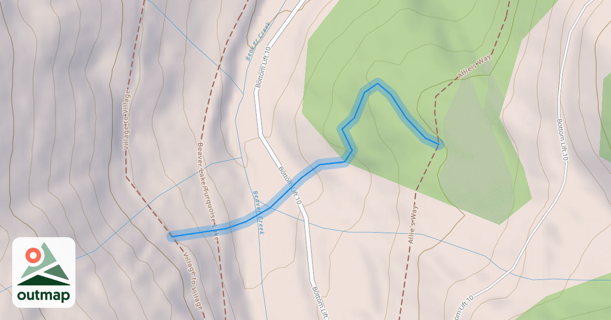 Map of Allie's Way Connector