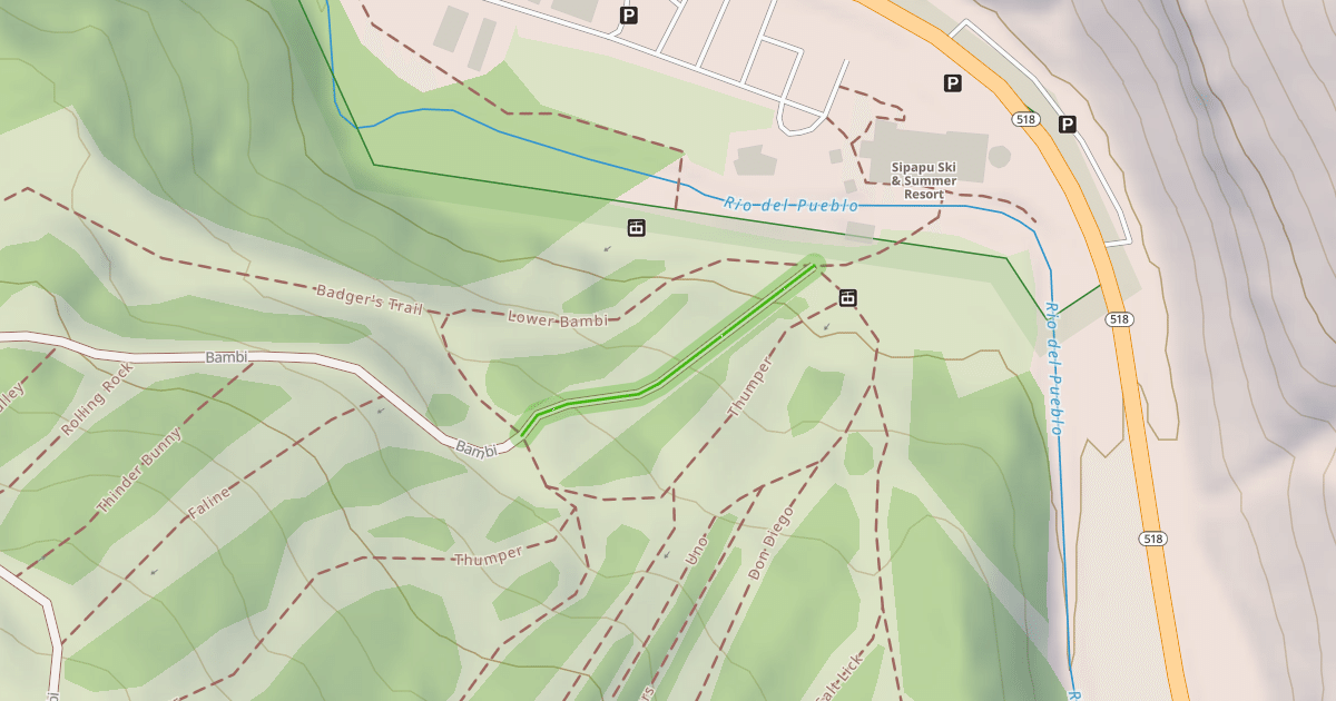 Map preview of Practice Slope