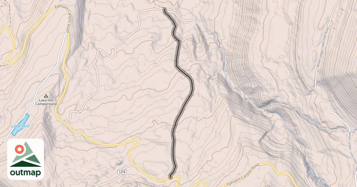 Map of White Pine Trail