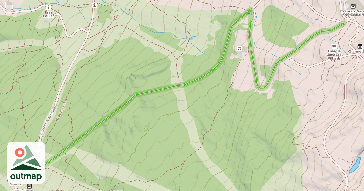 Map of Chemin de Blanche Murée