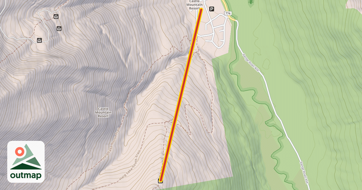 Map of Huckleberry Triple Chair