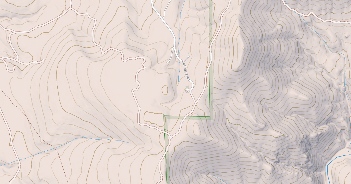 Map preview of EAST FORK ROAD