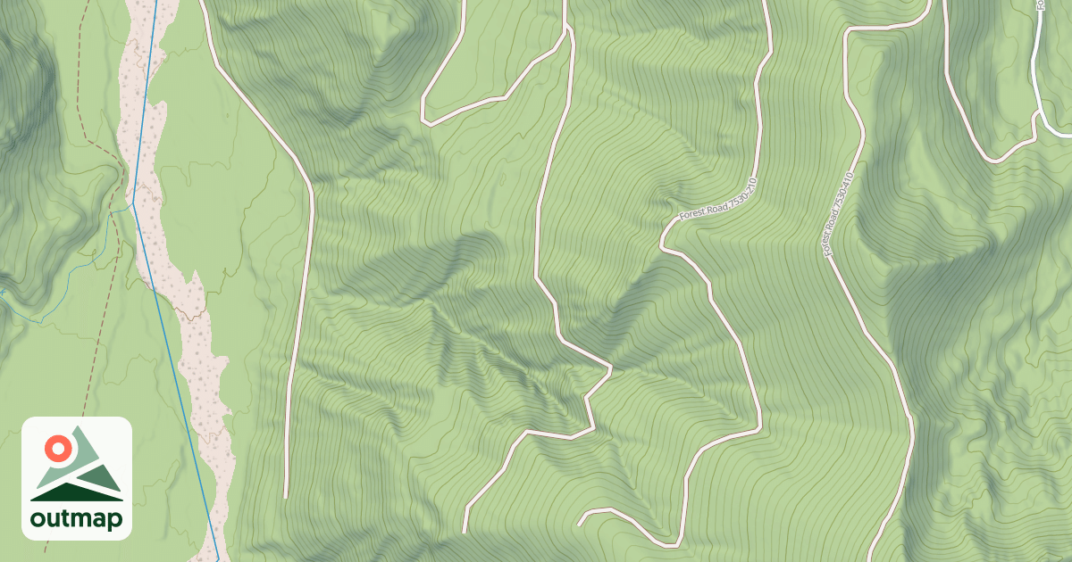 Map of USFS National Forest System Roads {72064E8B-6F0F-4FC2-A262-E34BE542F84E}
