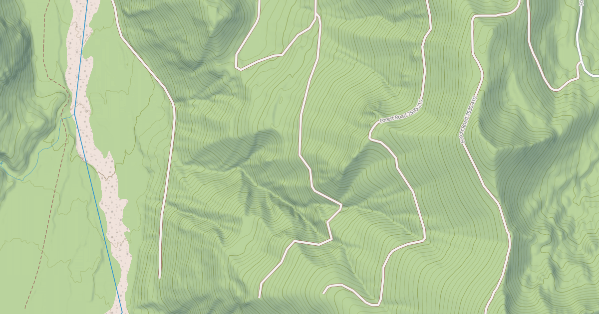 Map preview of USFS National Forest System Roads {72064E8B-6F0F-4FC2-A262-E34BE542F84E}