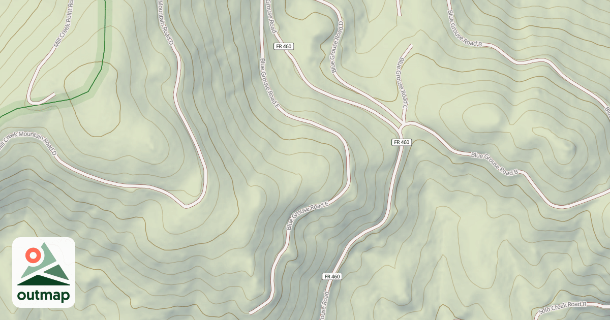 Map of BLUE GROUSE E