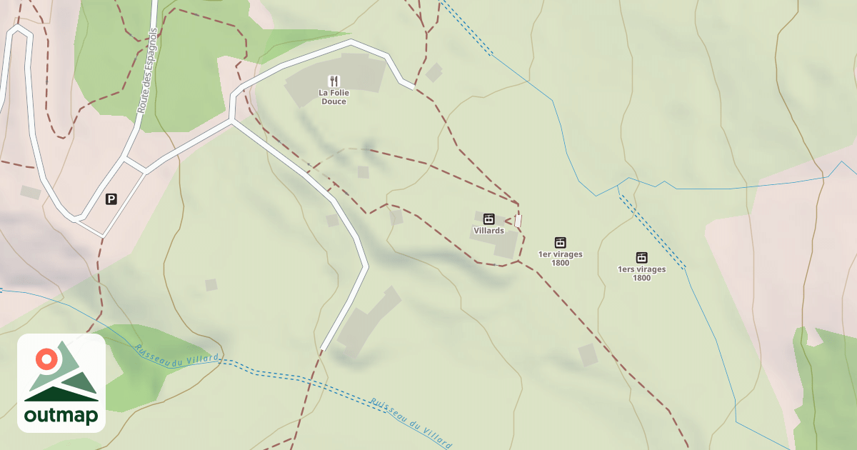 Map of Luge Villards