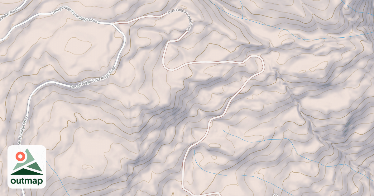 Map of DARK CANYON CREEK