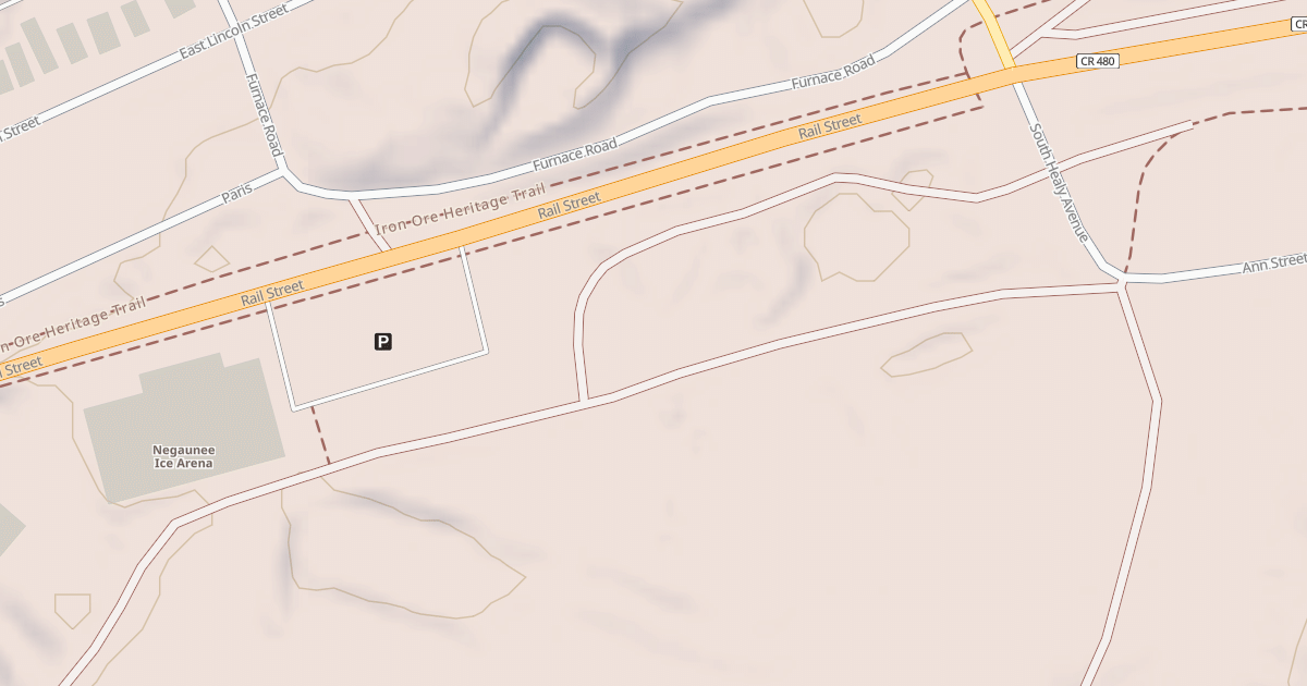 Map preview of Ishpeming To Republic Route