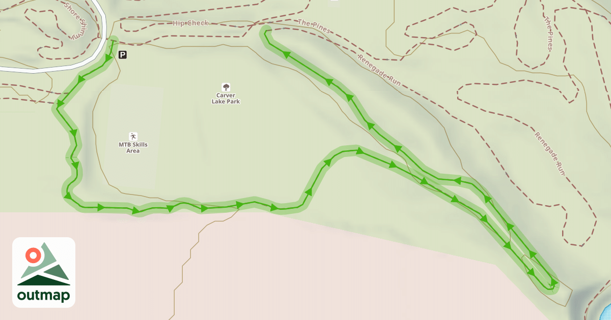 Map of Bike Park Loop