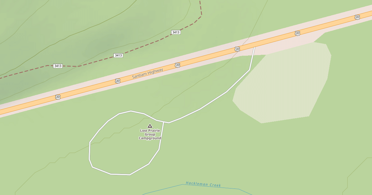 Map preview of LOST PRAIRIE CAMPGROUND