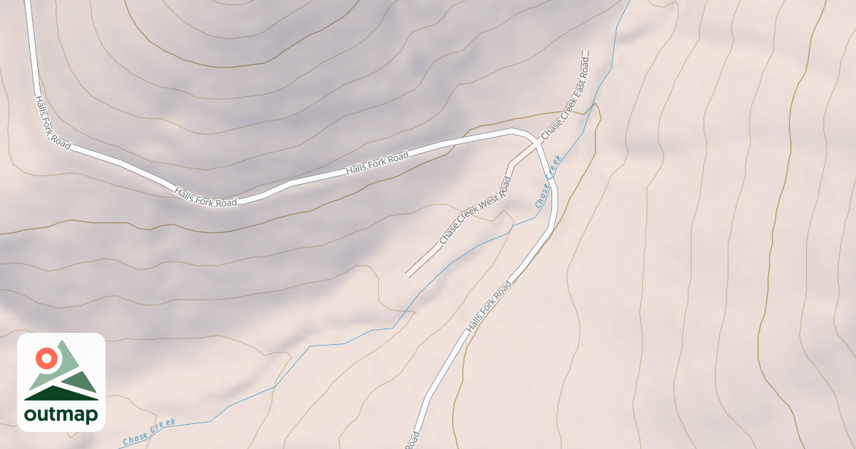 Map of CHASE CREEK WEST