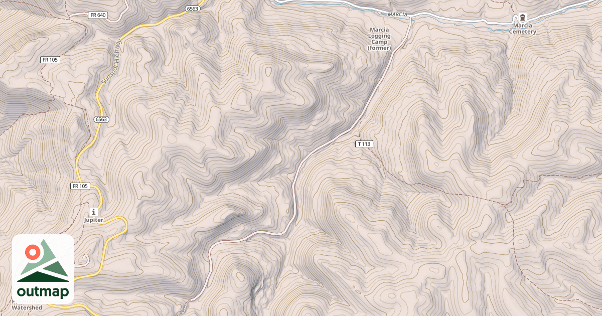 Map of WATER CANYON