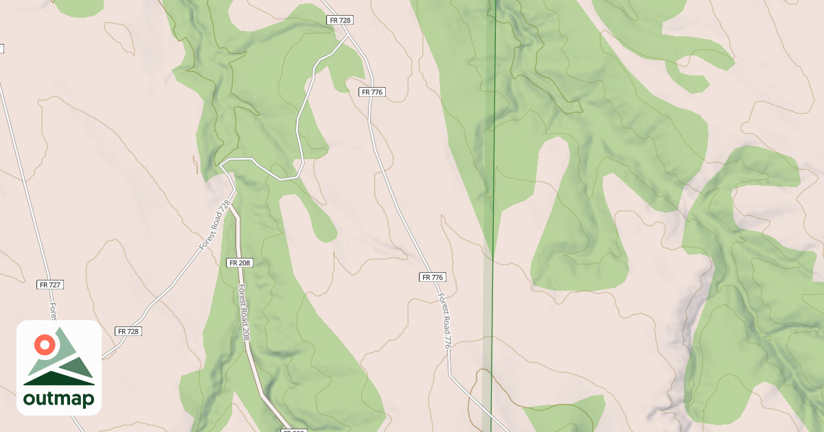 Map of USFS Motor Vehicle Use Map Roads {7DDA570A-B604-4E8C-ABF9-D89C54CC7857}