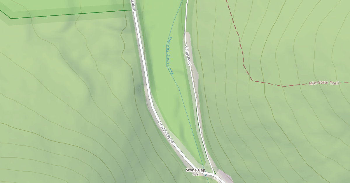 Map preview of Rothrock State Forest Seven Mountains Snowmobile Trails