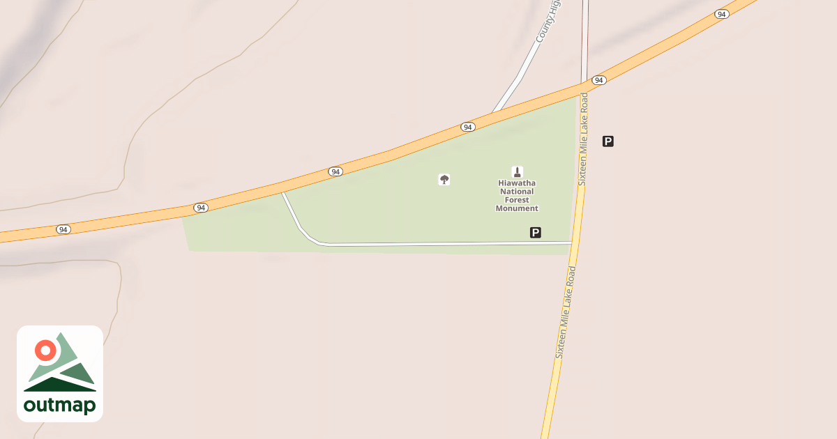 Map of SIXTEEN MILE LAKE ROAD SPUR C