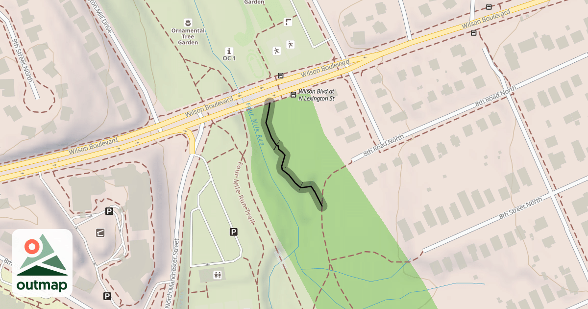 Map of Rough Woods Trail