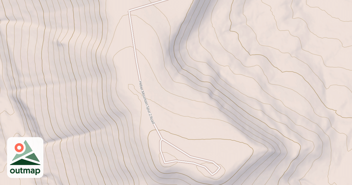 Map of HEBER MOUNTAIN SPUR 2