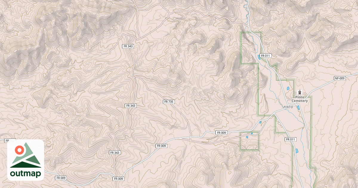 Map of COVE MTN