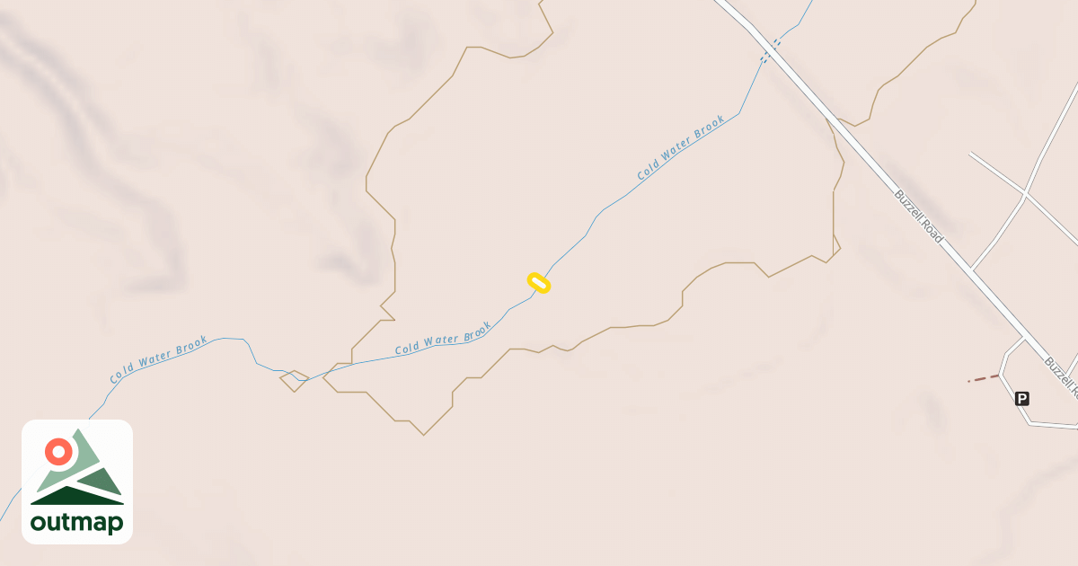 Map of Cold Water Brook