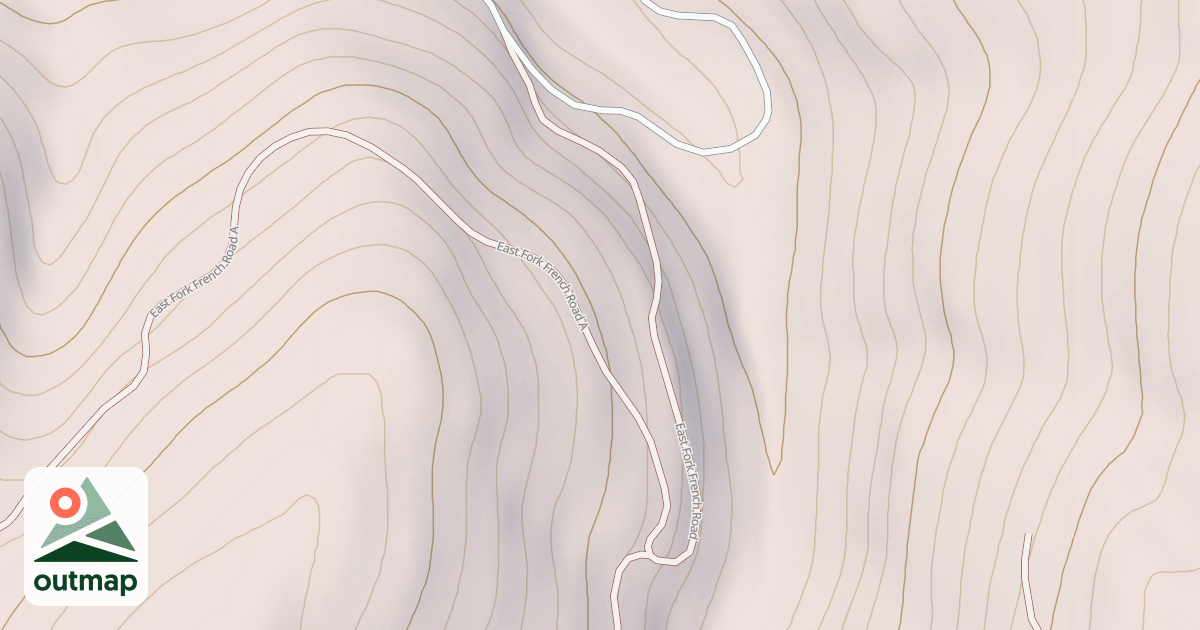 Map of EAST FORK FRENCH