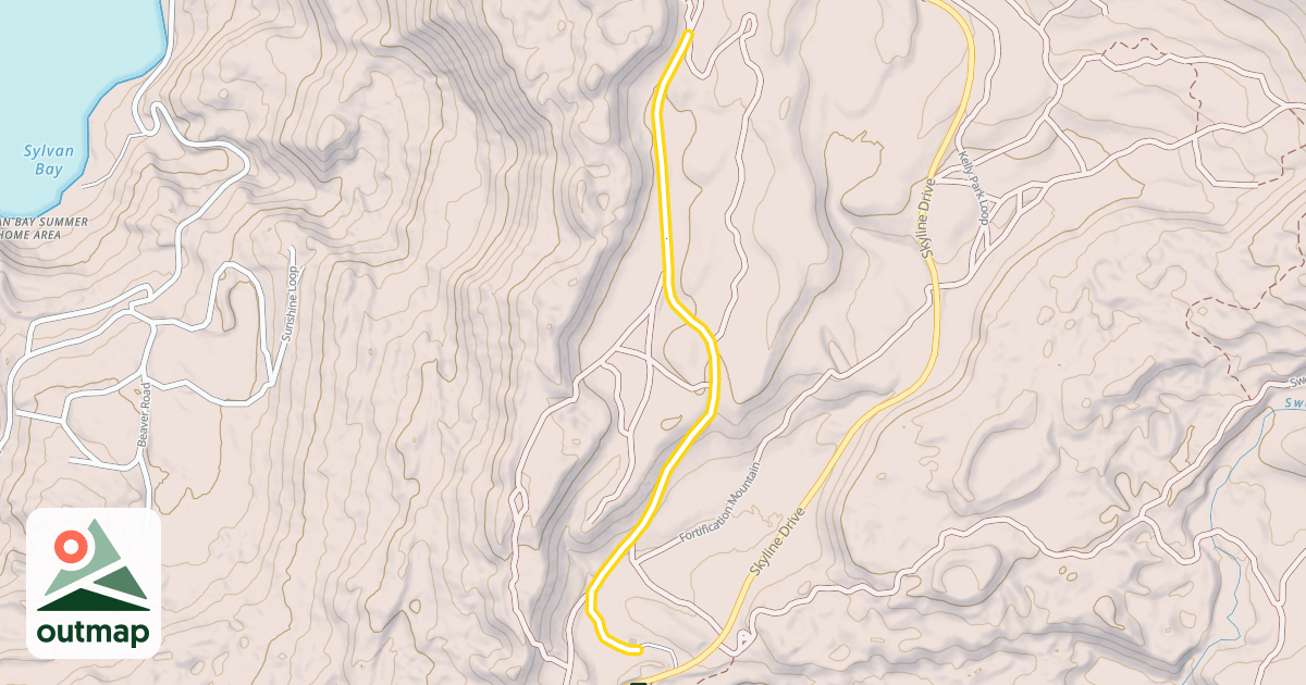 Map of Old Road Trail