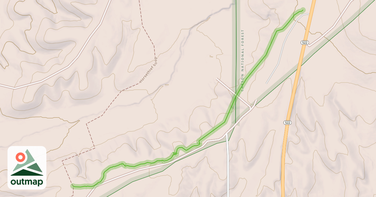Map of Horsethief Connector-