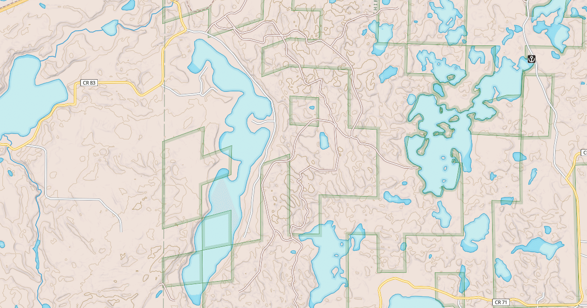 Map preview of EAST HOWARD LAKE ROAD