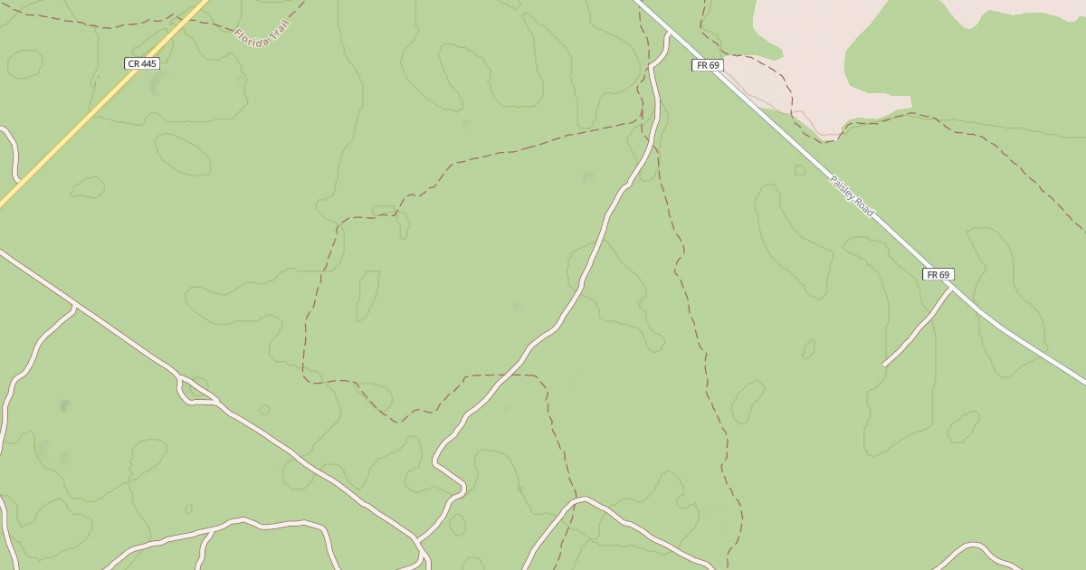 Map preview of USFS National Forest System Roads {61C05568-3377-43F0-BA4C-2804FB5899E0}
