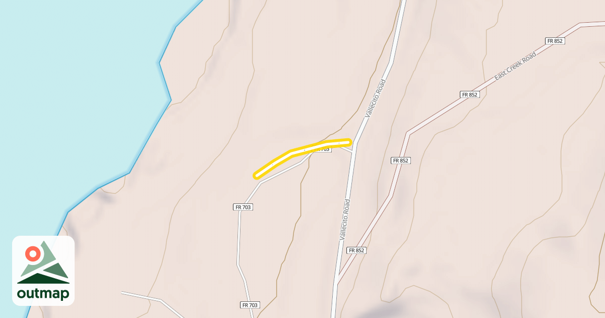 Map of Campgrounds Trail