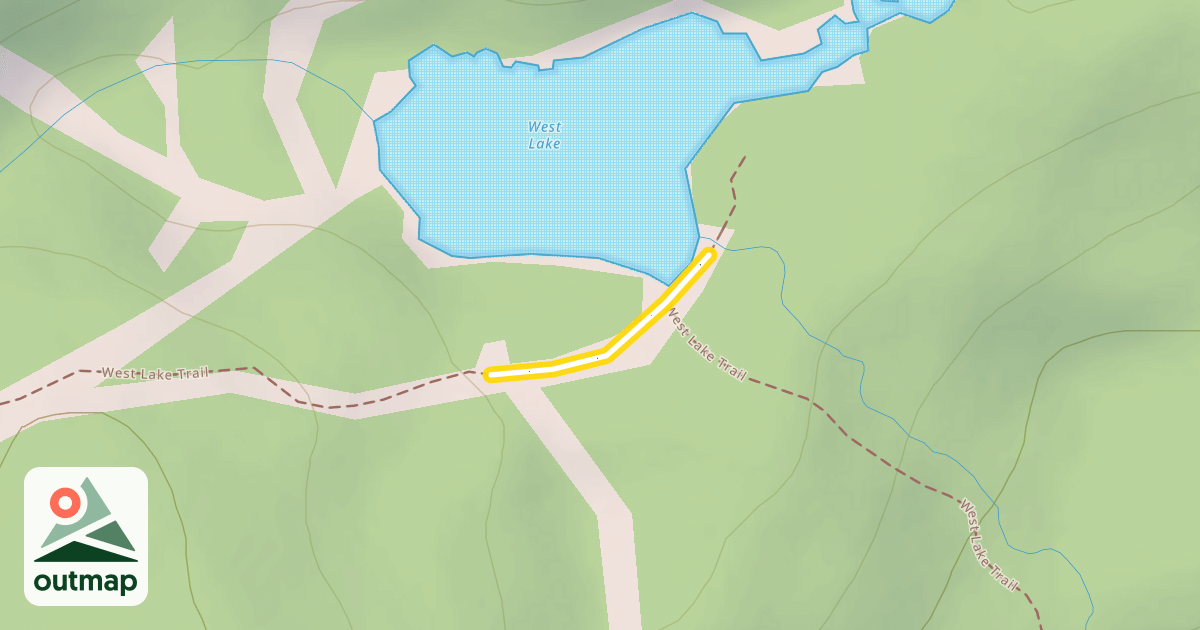 Map of West Lake Trail