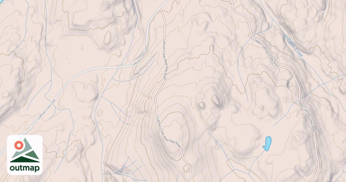 Map of COFFMAN CREEK WEST FLATS
