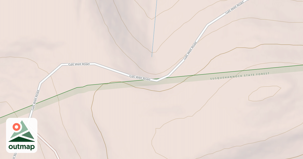 Map of Susquehannock State Forest Snowmobile Trails