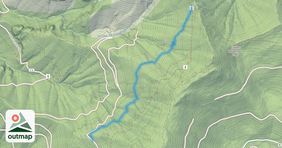 Map of Chemin de la Baisse de Venanson